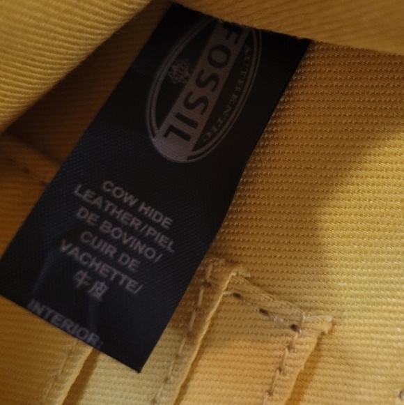 Fossil Slim Leather Zipper Pouch - Picture 6 of 7